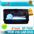 8 Inch 3g Pip Virtual Charger Volkswagen Dvd Gps With  3d Map / Smart Tv  / Car Dashboard Display St-7609